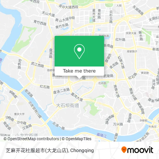 芝麻开花社服超市(大龙山店) map