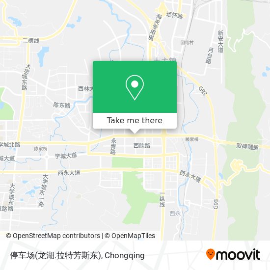停车场(龙湖.拉特芳斯东) map