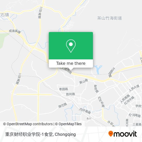 重庆财经职业学院-1食堂 map