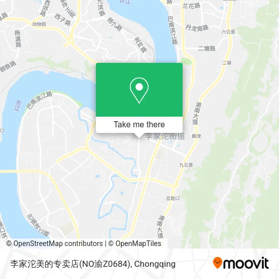 李家沱美的专卖店(NO渝Z0684) map