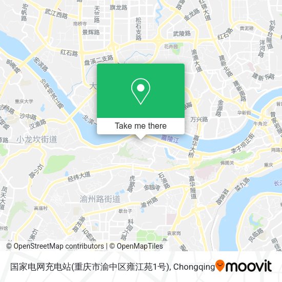 国家电网充电站(重庆市渝中区雍江苑1号) map