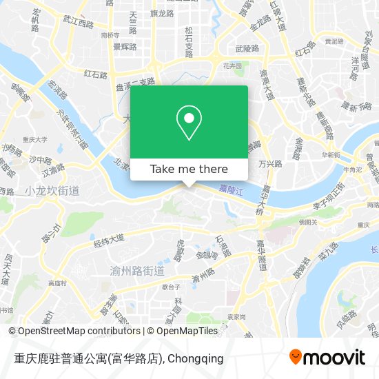 重庆鹿驻普通公寓(富华路店) map