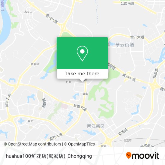 huahua100鲜花店(鸳鸯店) map