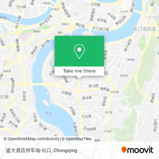 盛大酒店停车场-出口 map