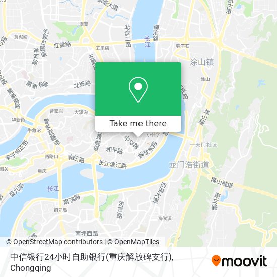 中信银行24小时自助银行(重庆解放碑支行) map