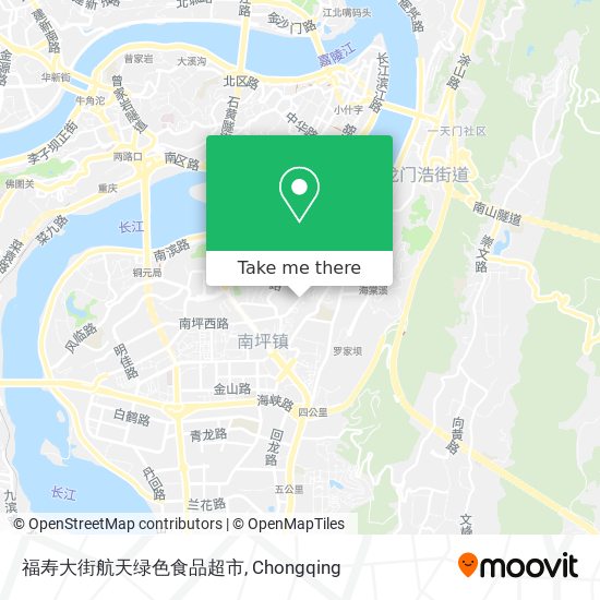 福寿大街航天绿色食品超市 map