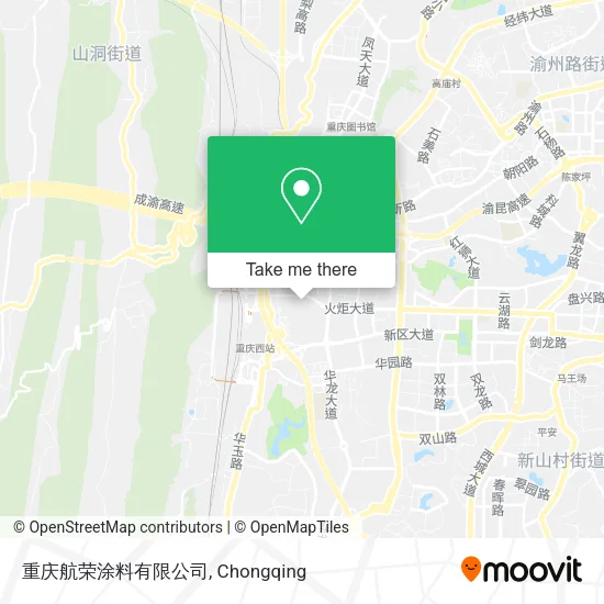 重庆航荣涂料有限公司 map