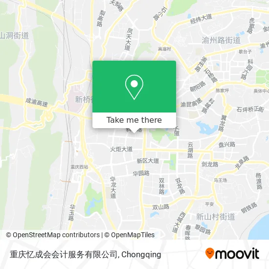 重庆忆成会会计服务有限公司 map