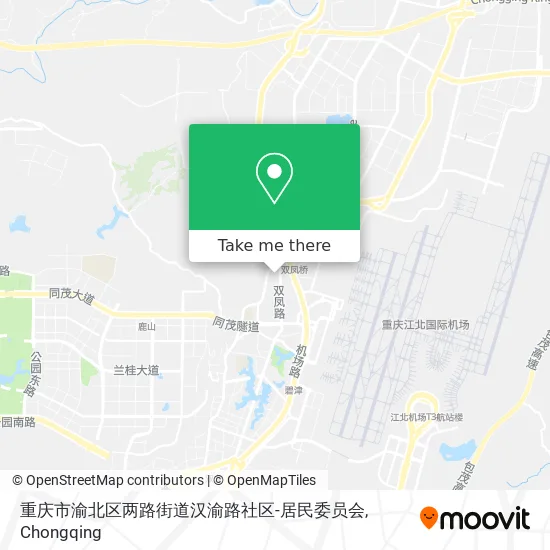 重庆市渝北区两路街道汉渝路社区-居民委员会 map