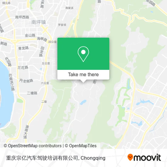 重庆宗亿汽车驾驶培训有限公司 map