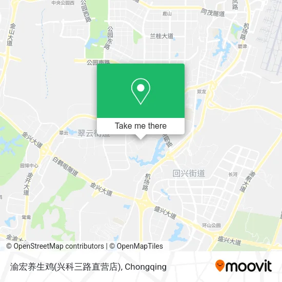 渝宏养生鸡(兴科三路直营店) map