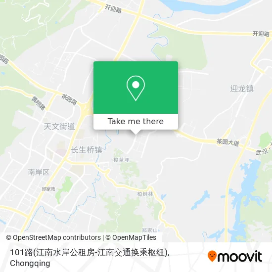 101路(江南水岸公租房-江南交通换乘枢纽) map