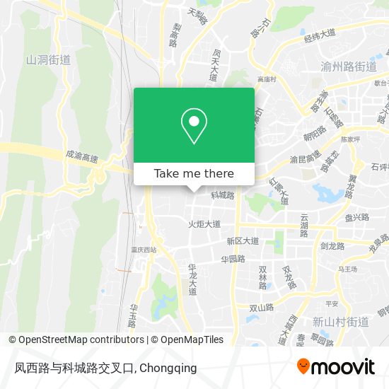 凤西路与科城路交叉口 map