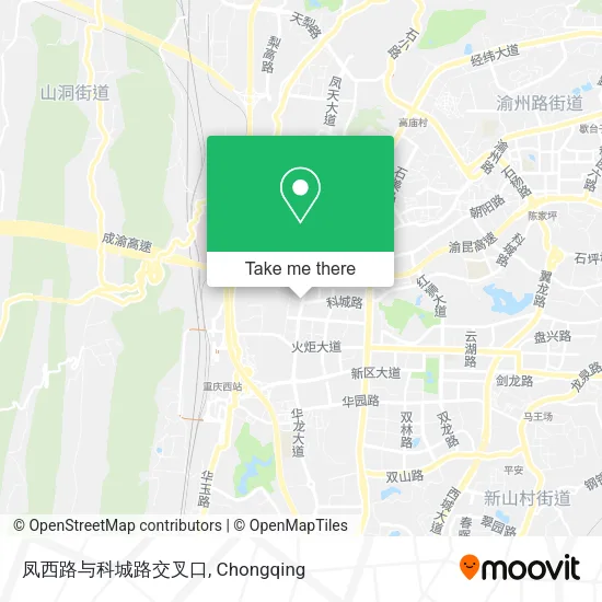 凤西路与科城路交叉口 map