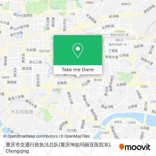 重庆市交通行政执法总队(重庆坤如玛丽亚医院东) map