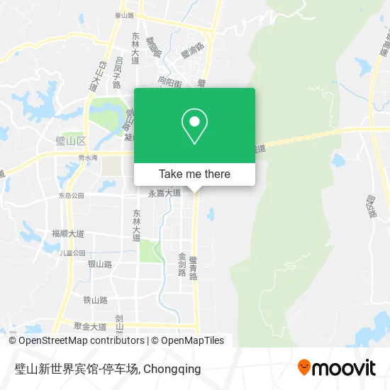 璧山新世界宾馆-停车场 map