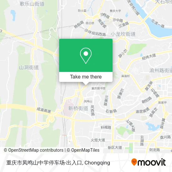 重庆市凤鸣山中学停车场-出入口 map