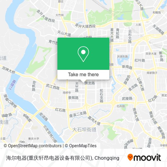 海尔电器(重庆轩昂电器设备有限公司) map
