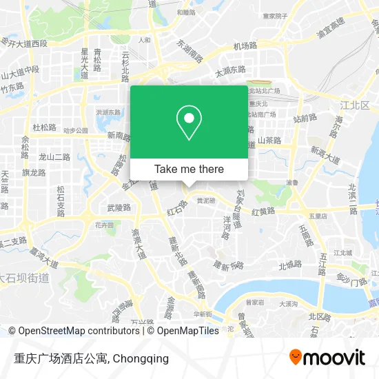 重庆广场酒店公寓 map