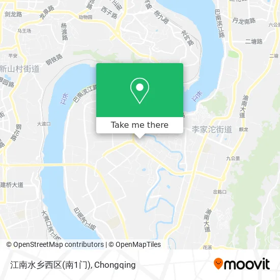 江南水乡西区(南1门) map