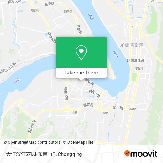 大江滨江花园-东南1门 map