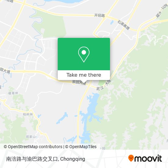 南涪路与渝巴路交叉口 map
