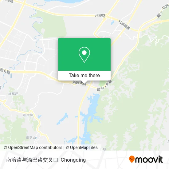 南涪路与渝巴路交叉口 map