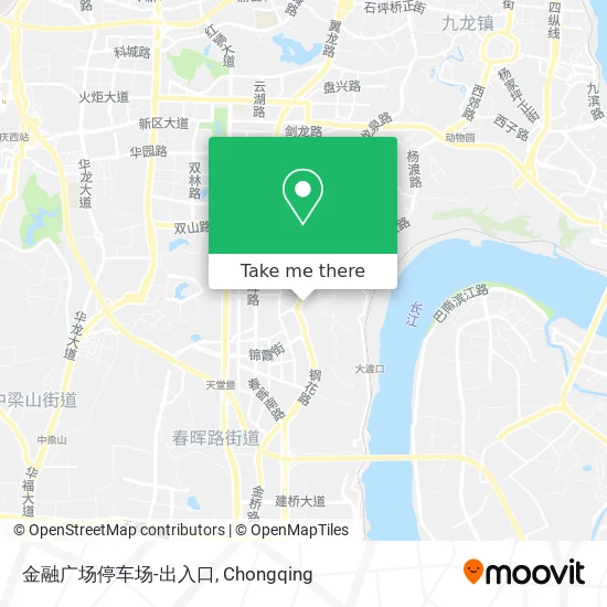 金融广场停车场-出入口 map