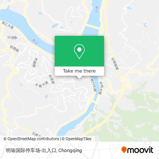 明瑜国际停车场-出入口 map
