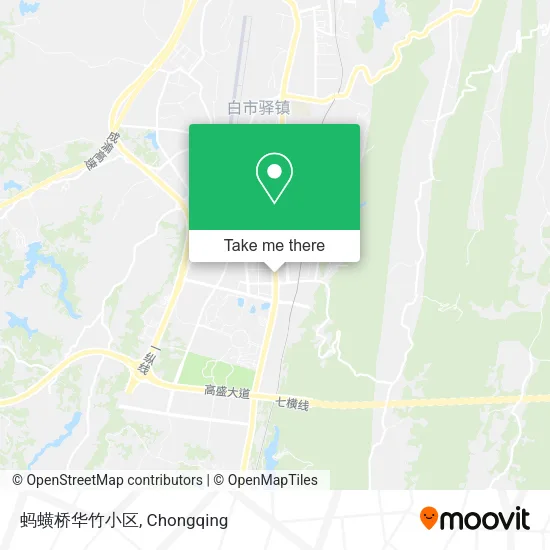 蚂蟥桥华竹小区 map