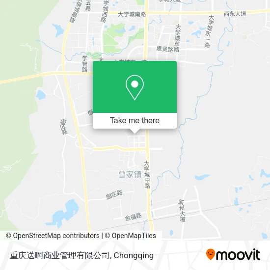 重庆送啊商业管理有限公司 map