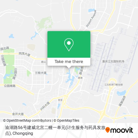 渝湖路56号建威北宫二幢一单元(计生服务与药具发放点) map