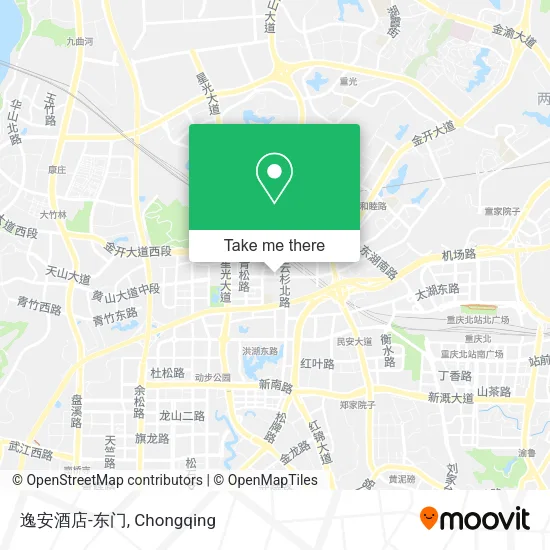 逸安酒店-东门 map