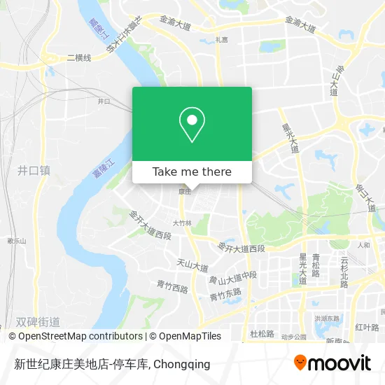 新世纪康庄美地店-停车库 map