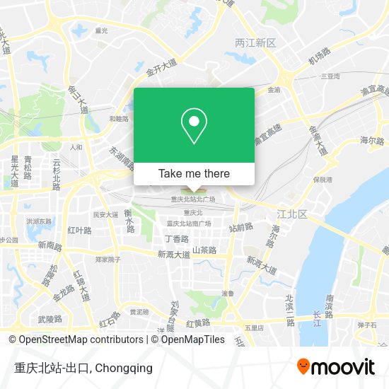 重庆北站-出口 map