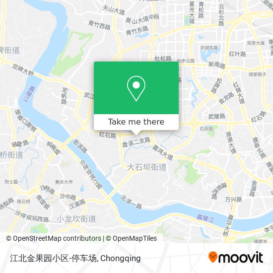 江北金果园小区-停车场 map