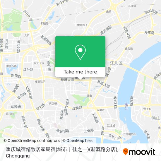 重庆城宿精致居家民宿(城市十佳之一)(新溉路分店) map