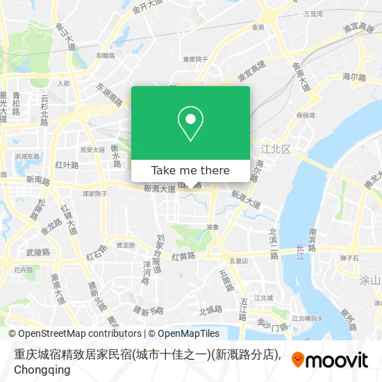 重庆城宿精致居家民宿(城市十佳之一)(新溉路分店) map