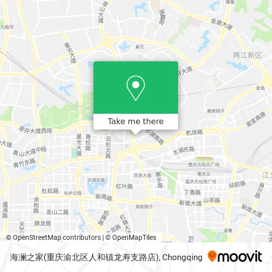 海澜之家(重庆渝北区人和镇龙寿支路店) map