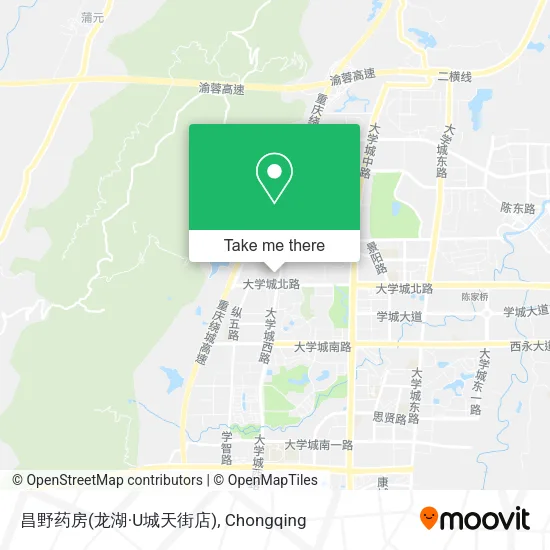 昌野药房(龙湖·U城天街店) map