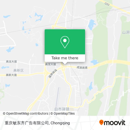 重庆敏东齐广告有限公司 map