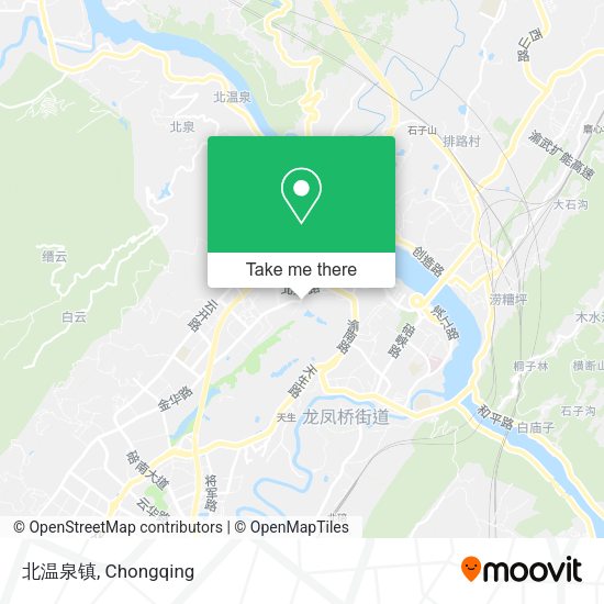 北温泉镇 map