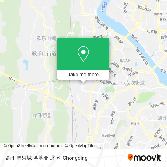 融汇温泉城·圣地亚-北区 map