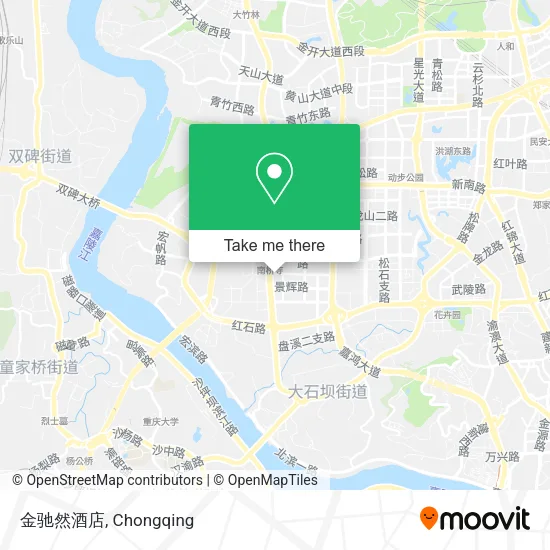 金驰然酒店 map
