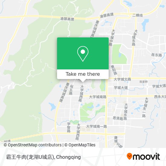 霸王牛肉(龙湖U城店) map