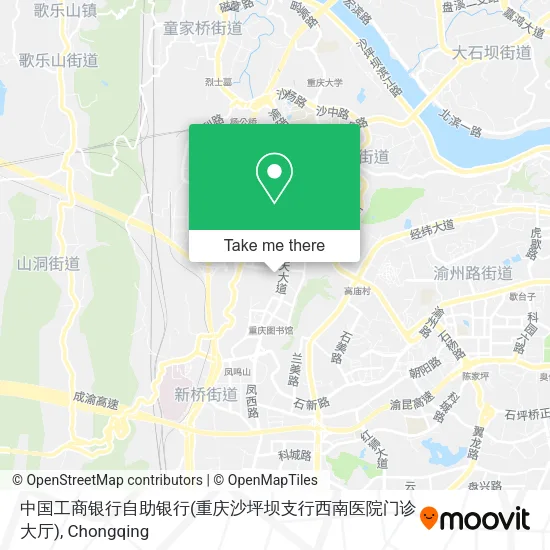 中国工商银行自助银行(重庆沙坪坝支行西南医院门诊大厅) map