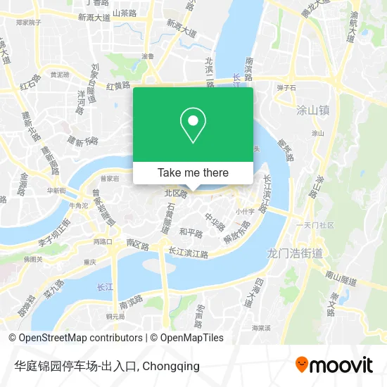 华庭锦园停车场-出入口 map