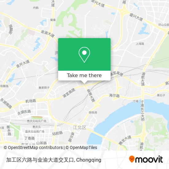 加工区六路与金渝大道交叉口 map
