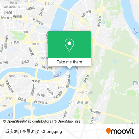 重庆两江夜景游船 map