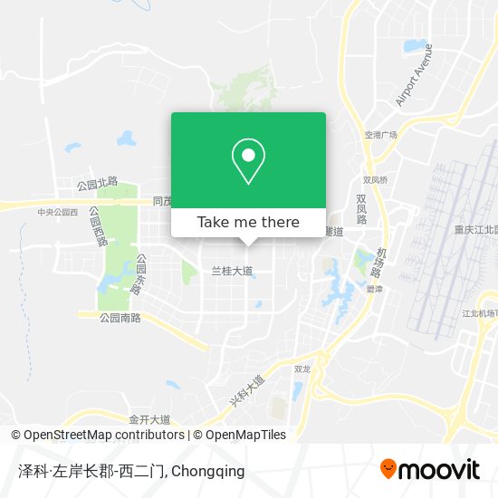 泽科·左岸长郡-西二门 map